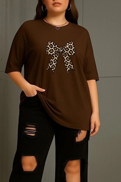 oneagılyazı Leopard Printed Clurdela Printed Unisex T-Shirt