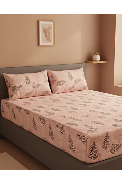 ChicMaison King Size Double Cotton |   Elastic |   Sheet Set |   Powder Feather