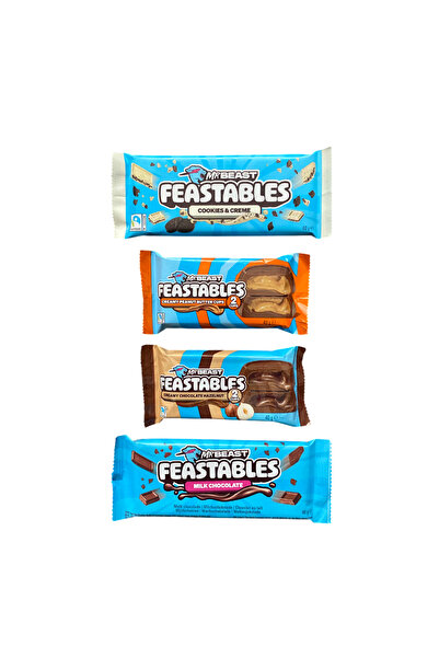 Feastables Mr Beast Cookies&Creme-Milk Chocolate 60g - Creamy Chocolate Hazel...