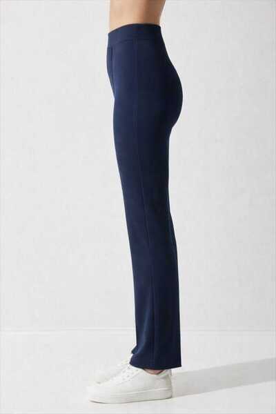 LARA GİYİM Women's High Waist Shaping / Sculpting Straight Leg piped Pants