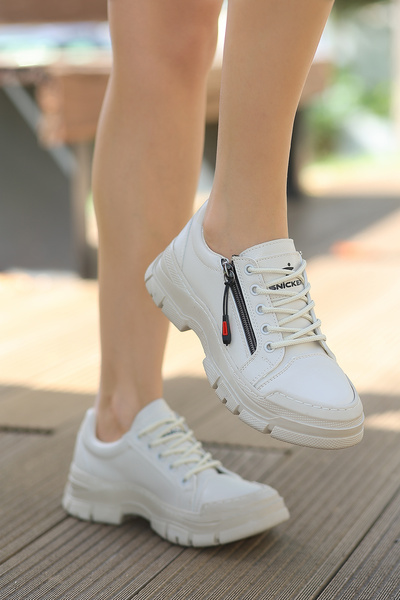 GİNZA SHOES Dzy 035 Zippered Casual Sneakers