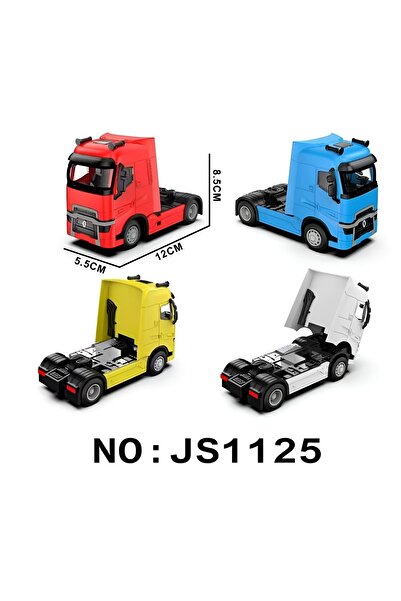 SUDESA OYUNCAK PİLLİ IŞIKLI SESLİ METAL ÇEK BIRAK RENAULT TIR KUPASI ÇEKİCİ J...