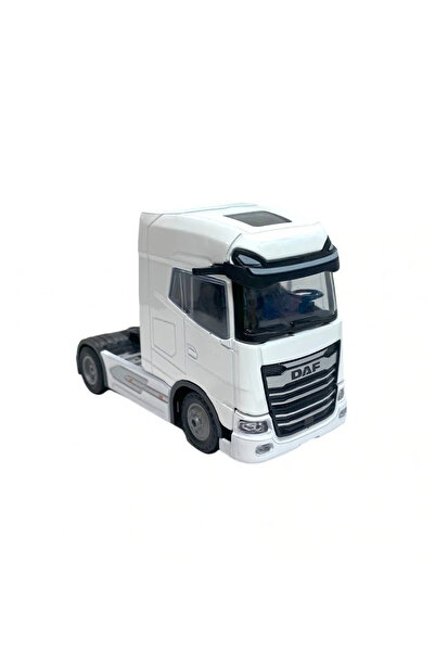 SUDESA OYUNCAK BEYAZ SÜRTMELİ PİLLİ IŞIKLI SESLİ METAL ÇEK BIRAK DAF TIR KUPA...