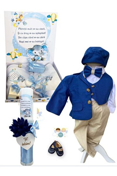 Hainute Magice Trusou botez baieti – Curious Baby Set