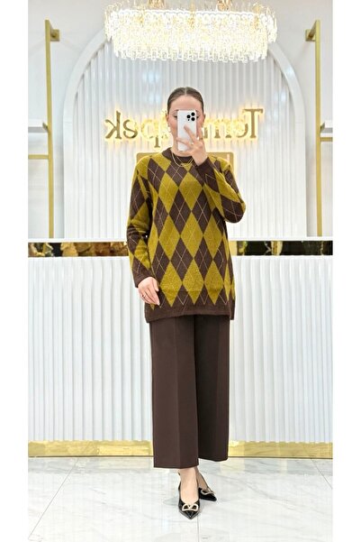 Nefise Baklava Desen Simli Tunik