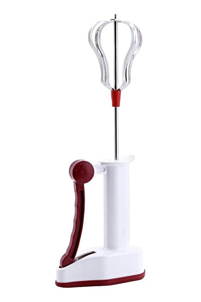 Generica خلاط يدوي، للعجين والخفق، مع ملحقات متعددة، أبيض وأحمر