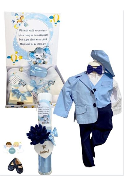 Hainute Magice Trusou botez baieti – Pure-hearted Baby Set