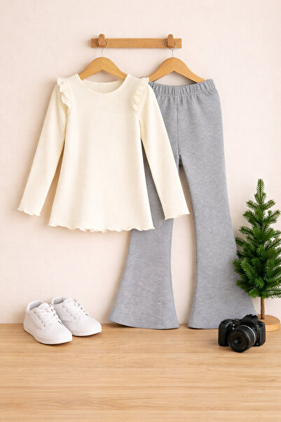 Yumozo Kız Çocuk Kaşkorse 2 li Uzun Kol Eşofman Takımı