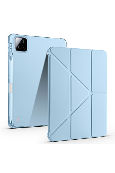 zore MI Pad 7 Pro ve MI PAD 7 Kılıf Tri Folding Kalem Bölmeli Standlı Kılıf