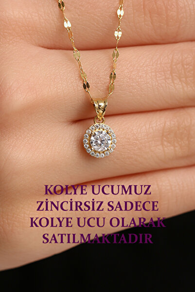 Cemre Gold 14 AYAR ALTIN TEKTAŞ KOLYE UCU