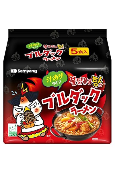 SAMYANG Ράμεν με γεύση καυτερού κοτόπουλου, συσκευασία των 5 (5*145g)