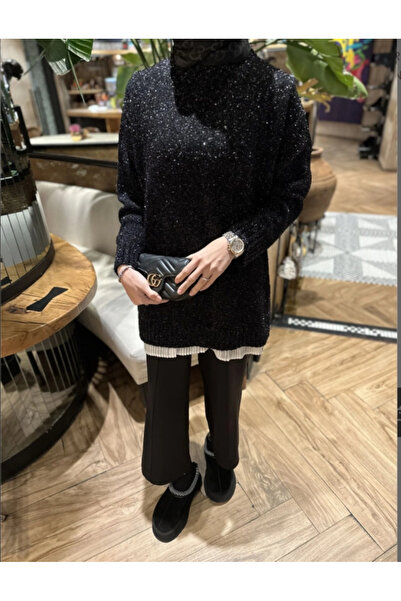 nizzell Stylish Glittery Hijab Sweater – Knitwear Suitable for Daily and Spec...