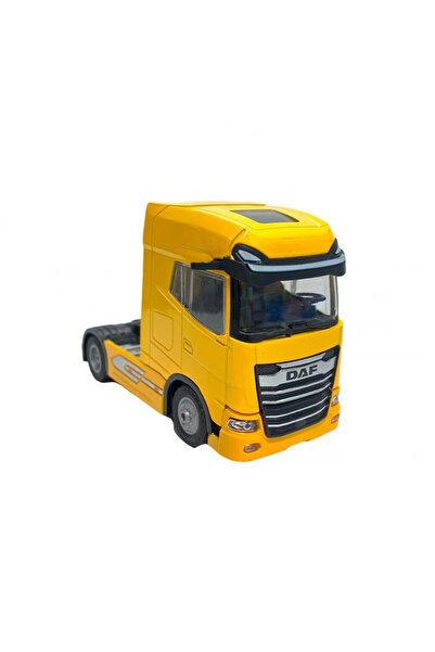 SUDESA OYUNCAK SARI SÜRTMELİ PİLLİ IŞIKLI SESLİ METAL ÇEK BIRAK DAF TIR KUPAS...