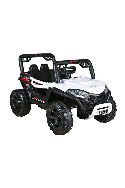 Kiko RECHARGEABLE CAR 2 BATTERY 6 V -2 MOTOR WITH RC-White