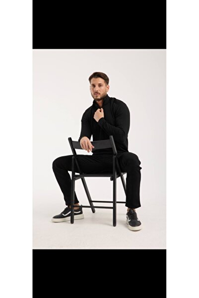 Cinar erkek giyim Mock Neck Zipper Sweater Men's Knitwear