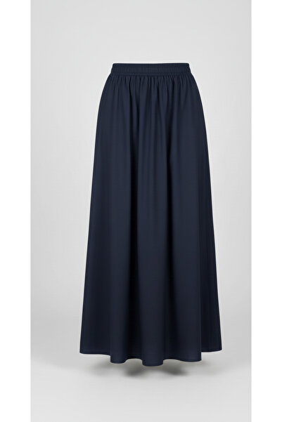 Nai baby Long Poplin Skirt with Pockets and Elastic Waist