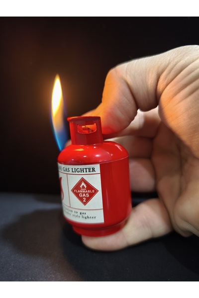 enyatakı Ev tüpü modeli tamamı metal kaplama gazlı tarz çakmak