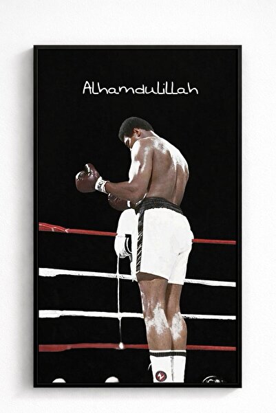 BuzzDesigns Muhammed ALİ Alhamdulillah – İnanç, Güç ve Şükür Temalı Boks Duva...