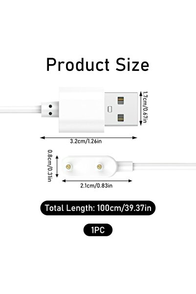 Primo Plus Magnetic USB Charging Cable for Huawei Watch Fit, Huawei Band 6 & ...