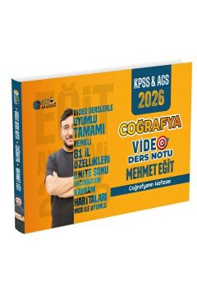 Eğit Akademi 2026 KPSS MEB-AGS Coğrafya Video Ders Notu - Mehmet Eğit Eğit Ak...