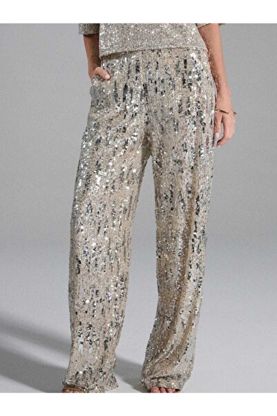 UnderShop Wide leg pants with sequins