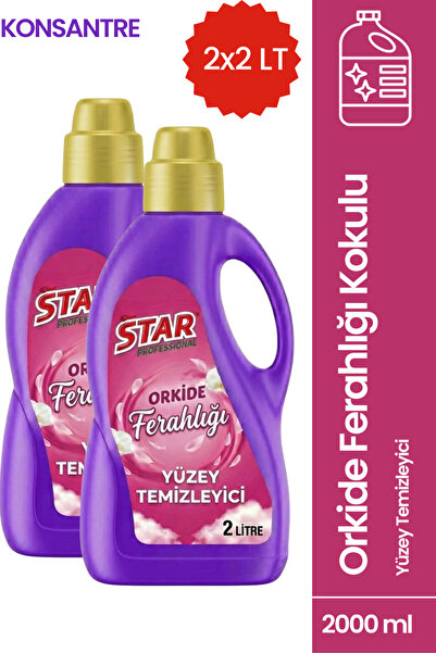CanStar Orkide Kokulu Konsantre Yüzey Temizleyici 2 Litre – Yoğun Kokulu (2 A...