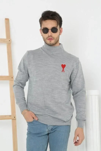 Kanonik Education Unisex Half-Toe Printed Woven Knitwear - Gray