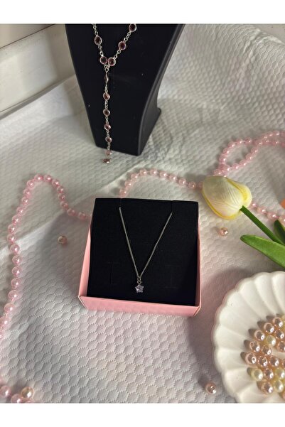 AYLORA'M Minimal Yıldız Figürlü Taşlı Kadın Kolye