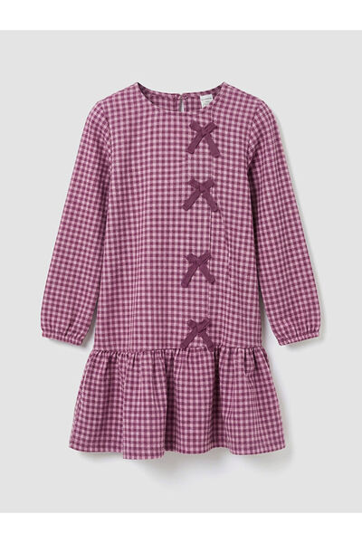 LC Waikiki Rochie pentru fetiță cu detaliu de fundă mov