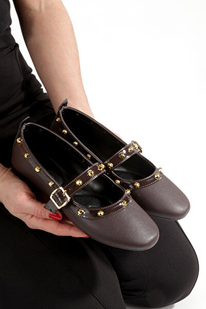 CEMAY Balerini Trot pentru femei, cu cataramă, potriviti pentru birou, muncă și utilizare zilnică