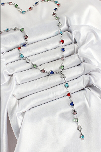 stainles steel ÇELİK KALPLİ Y KOLYE