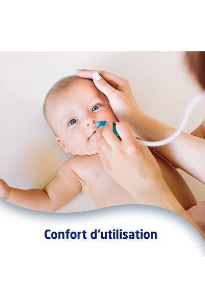 Generic جهاز شفط الأنف سينوكلير للأطفال مع 5 فلاتر للاستخدام مرة واحدة، أزرق، صنع في فرنسا