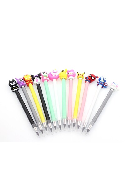 madzy shop 3 Pcs Hero Pencil with Surprise Figure Inside