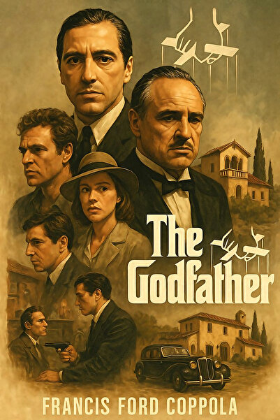 Hayal Poster Retro Ahşap Poster The Godfather 2 Poster 20x30