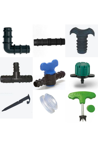 Altınyapı Hobi Market Standard Drip Irrigation - Delivery Equipment Part (40 Pieces)