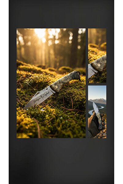 Yatağan Zeybek 21 cm Camping Knife with Epoxy Handle - Durable Pocket Knife, Your Must-Have for Outdoor Adventures