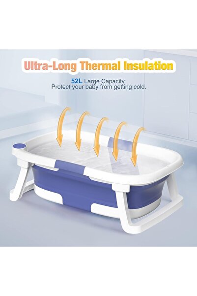 Generic Foldable Baby Bathtub with Soft Cushion