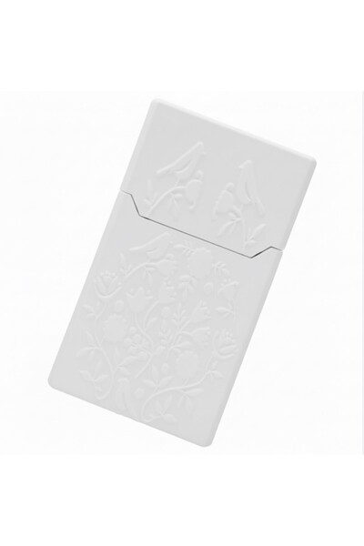 GenelTedarik 20 'li Uzun Sigara Kutusu Şık Tasarım Sert Plastik 1 Adet Beyaz ...