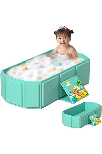 LinJie حوض استحمام قابل للطي للأطفال