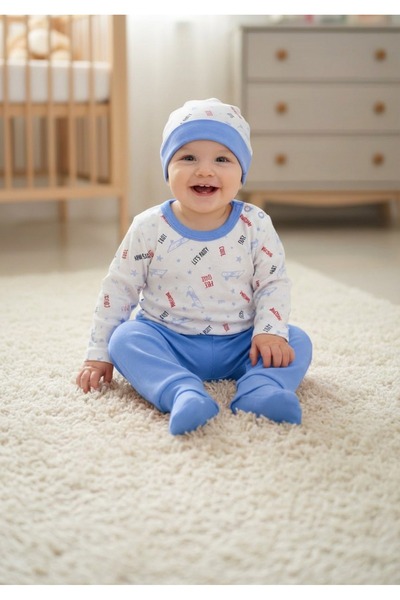 Generic 3-piece baby clothing set, sizes from 3 months to 9 months