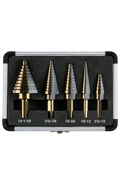 Romania Set 5 Burghie Conice în Trepte, Acoperite cu Titan pentru Metal