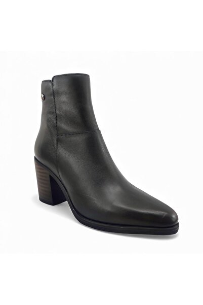 Mammamia 4335 Genuine Leather Daily Women's Boots-Black