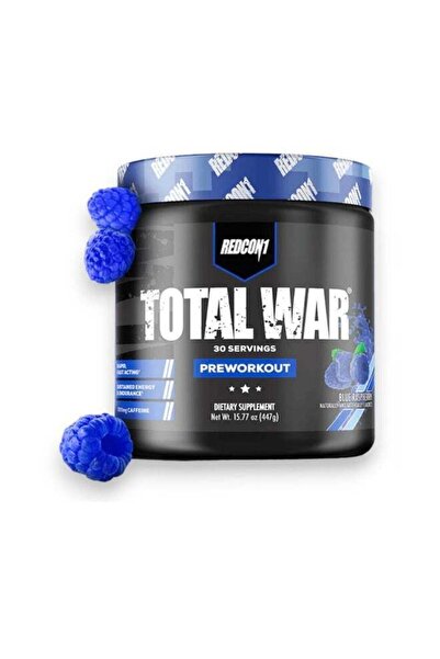 REDCON1 Total War Pre-Workout, Blue Raspberry Flavour, 30 Servings