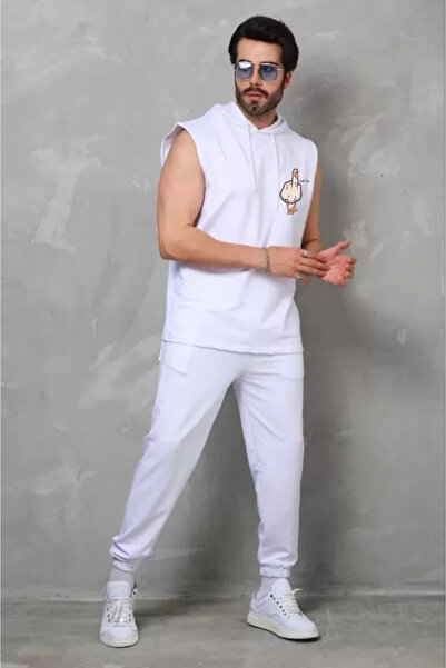 Kanonik Education Μπλουζάκι Unisex με κουκούλα, αμάνικο, υπερμεγέθη εμπριμέ -...