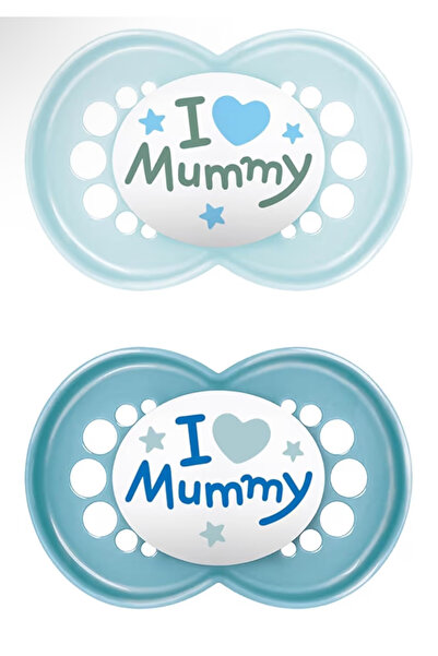 MAM Orijinal l Emzik 2'li Set I Sterilize Kutuda I 6-16 Aylık I I Love Mummy/...