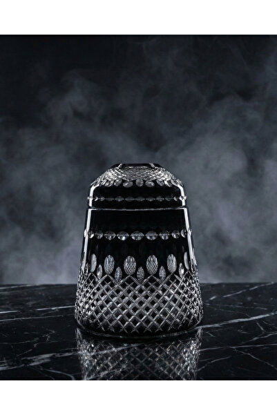 AKDEN STORE Cutting Decor Handcrafted Liva Mercury Glass Czech Napkin Holder