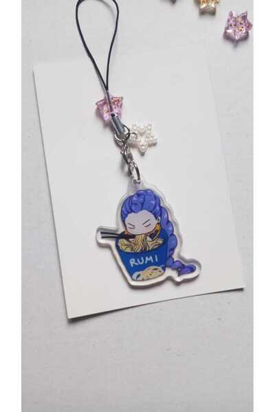 Atölye Moonlit K-pop Demon Hunters Rumi Telefon Süsü Huntrix Kpdh Charm