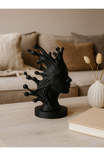 HaBu Lab Soyut Kadın Büst Heykeli | Modern Sanat & Düşünce Temalı Dekoratif B...
