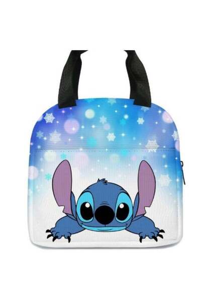 Generic Cute Cartoon Stitch Lunch Bag Insulated Aluminum Foil Picnic Tote