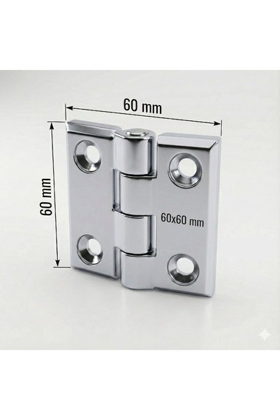 FIRINCIDEPOM Chrome Plated Leaf Hinge 60X60 mm